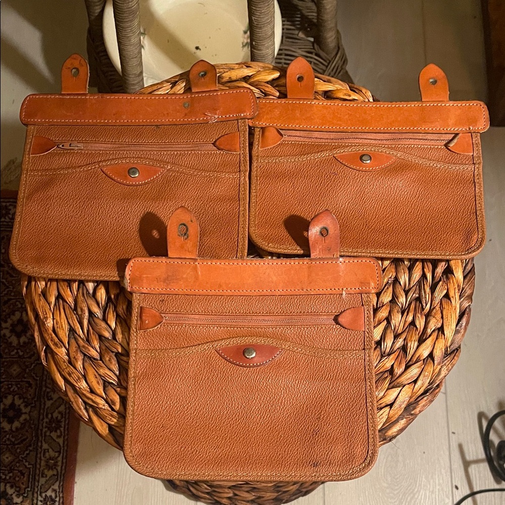 3 Dooney and Bourke Vintage Handbag Pocket Inserts